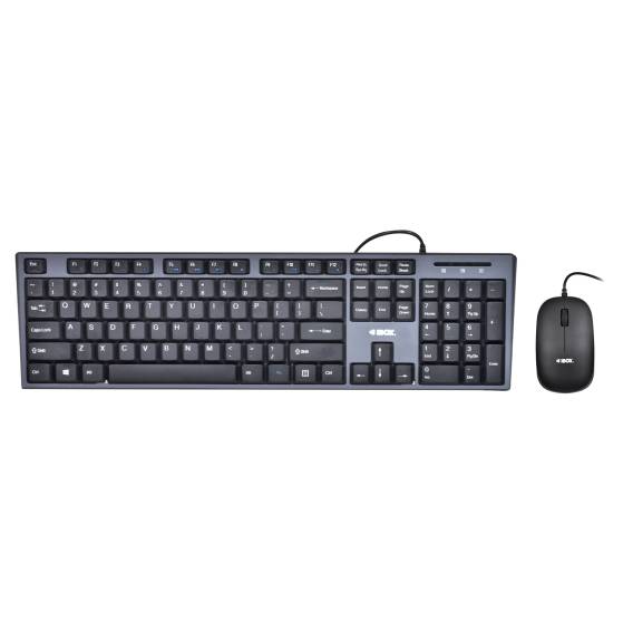 Obrázok pre iBox IKMS606 klávesnice Obsahuje myš Domácí USB QWERTY Britská angličtina Černá