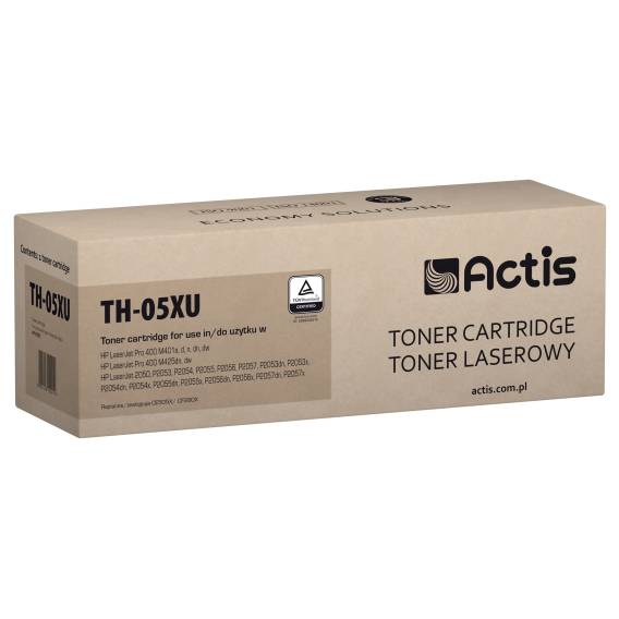 Obrázok pre Actis TH-05XU Univerzální toner pro tiskárny HP, Náhrada HP 05X CE505X, CF280X, Standard; 7200 stran; černý