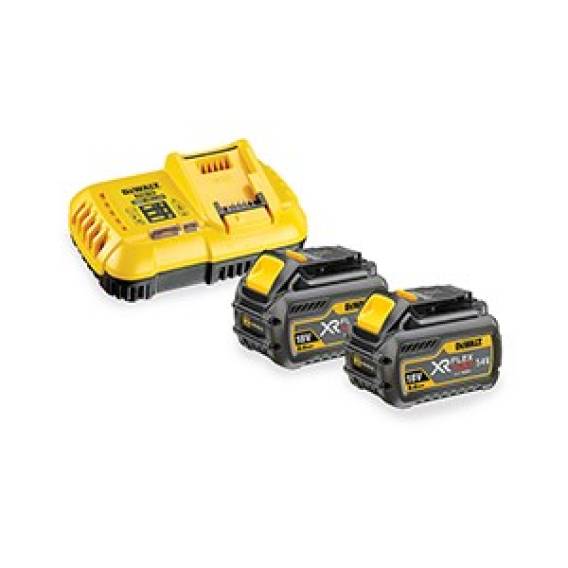 Obrázok pre Zásobovací sada DEWALT FLEXVOLT 2x baterie DCB547 54V 9,0 Ah + nabíječka DCB118 Žlutá, Černá
