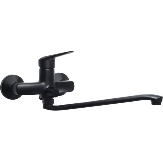 Obrázok pre Wall-mounted washbasin mixer with extended spout - hose connection