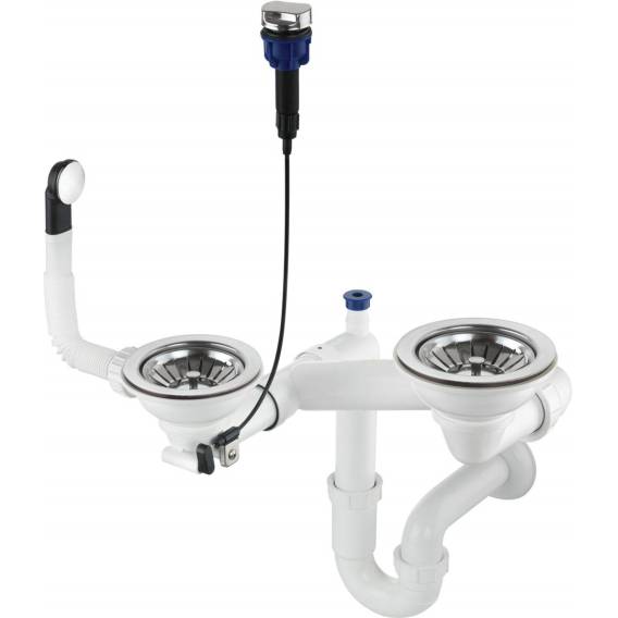 Obrázok pre Siphon for 1.5- and 2-bowl granite sink - Space-Saver