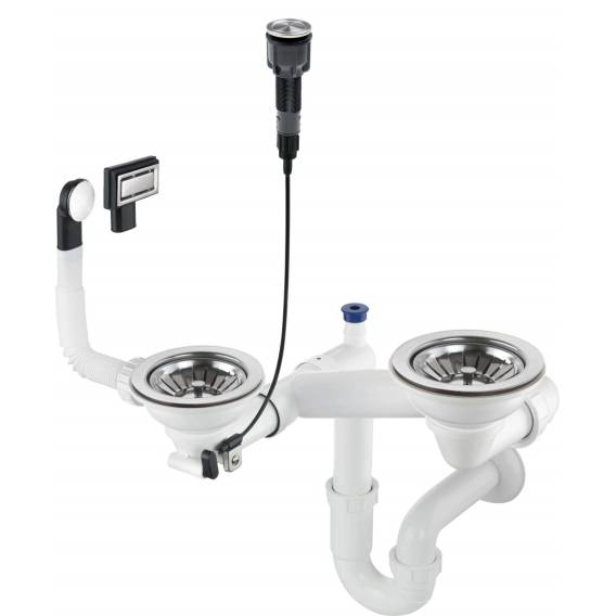 Obrázok pre Siphon for 1.5- and 2-bowl granite sink - Space-Saver