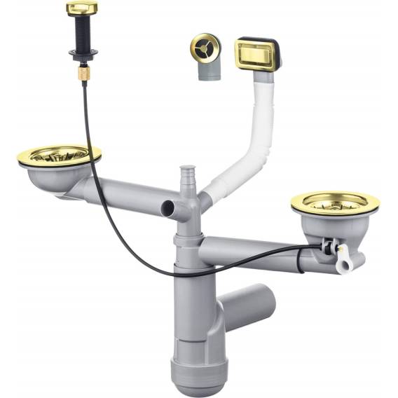 Obrázok pre Siphon for 1.5- and 2-bowl granite sink - Space-Saver