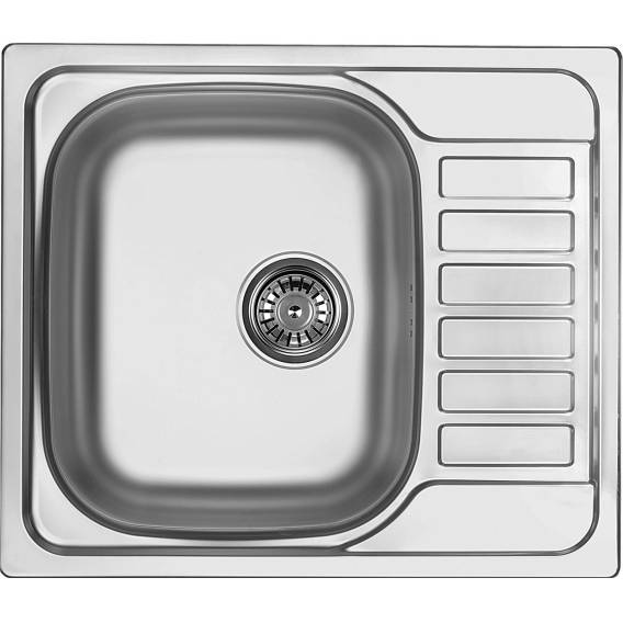 Obrázok pre 1-bowl steel sink with drainer