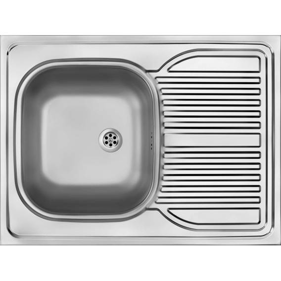 Obrázok pre Steel sink 1-bowl with drainer - overlay ZM6_0110