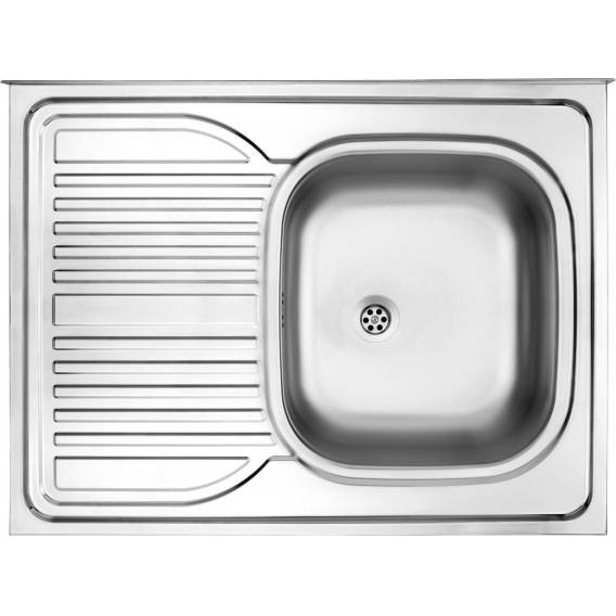 Obrázok pre Steel sink 1-bowl with left drainer inset