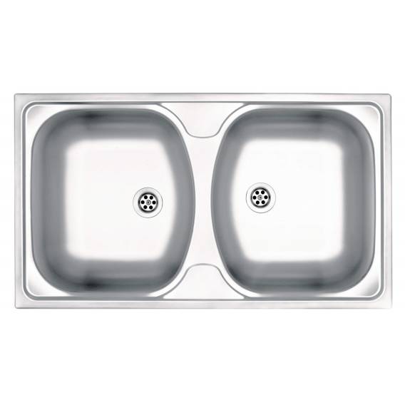 Obrázok pre 2-bowl steel sink