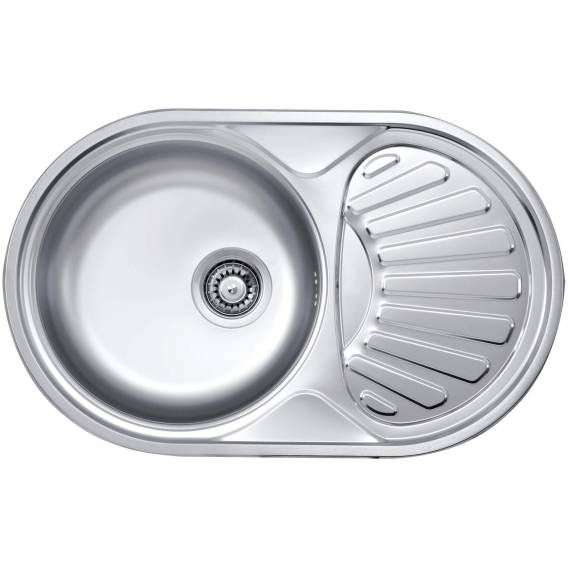 Obrázok pre 1-bowl steel sink with drainer