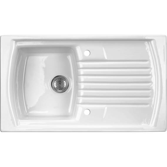 Obrázok pre 1-bowl ceramic sink with drainer