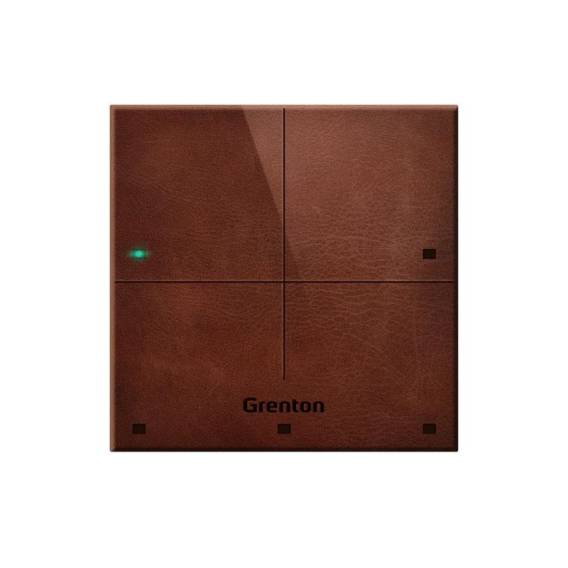 Obrázok pre GRENTON TOUCH PANEL/ 4 TOUCH FIELDS/ TF-BUS/ DARK, MADE OF NATURAL LEATHER FRONT