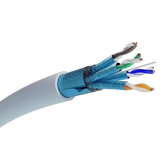 Obrázok pre Extralink Síťový kabel s krouceným párem CAT6A FTP (F/FTP) V2 Interní 500M