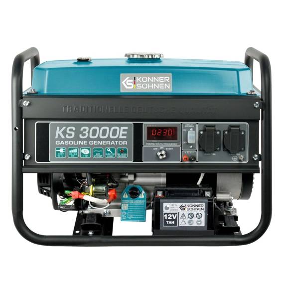 Obrázok pre Könner & Söhnen KS 3000E motorové generátory 2600 W 15 l Benzín Černá, Modrozelená