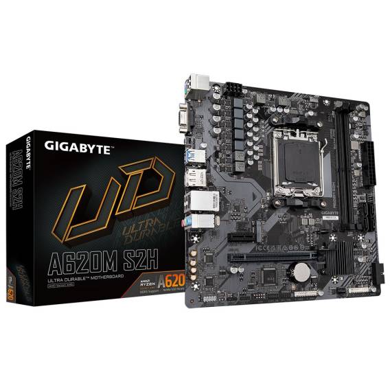 Obrázok pre GIGABYTE A620M S2H základní deska AMD A620 Zásuvka AM5 Micro ATX