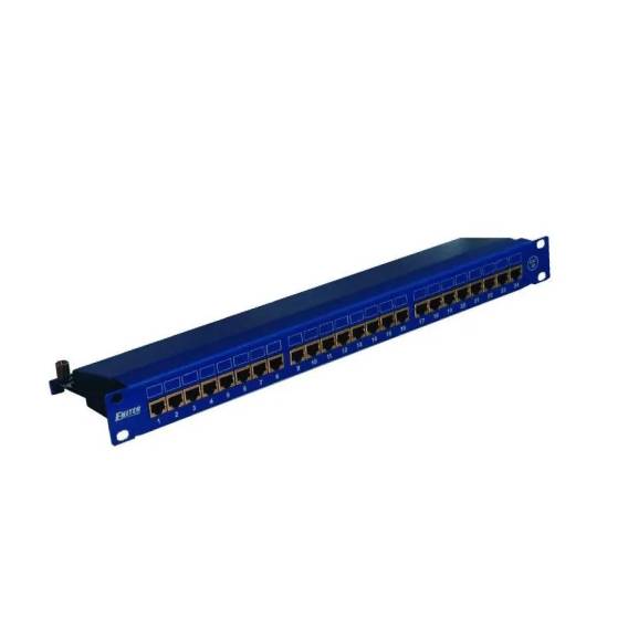 Obrázok pre EMITERNET Panel 19", 24xRJ45 STP cat.6 (1U) with shelf, blue DCN/PPFA674EKS248C6