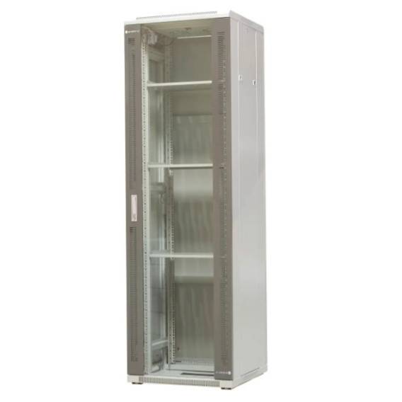 Obrázok pre EMITERNET Free-standing frame cabinet EmiterNet Top, 42U, front door sheet metal/glass, 600x600x1980mm (width/depth/height) EM/SH05D-6642