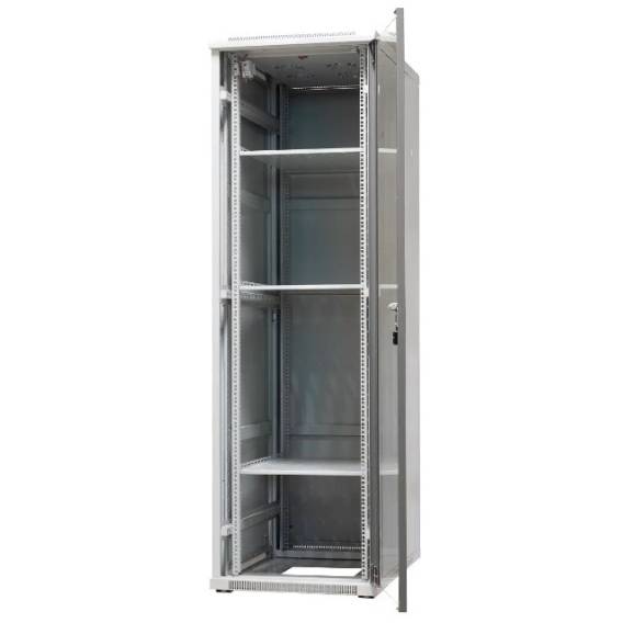 Obrázok pre EMITERNET Free-standing frame cabinet EmiterNet Top, 42U, front door sheet metal/glass, 600x1000x1980mm (width/depth/height) EM/SH05D-6042