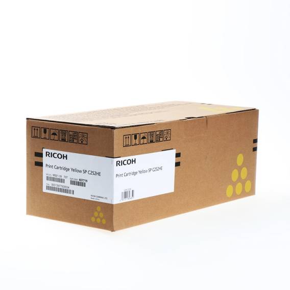 Obrázok pre Ricoh 407719 tonerová náplň 1 kusů Originální Žlutá