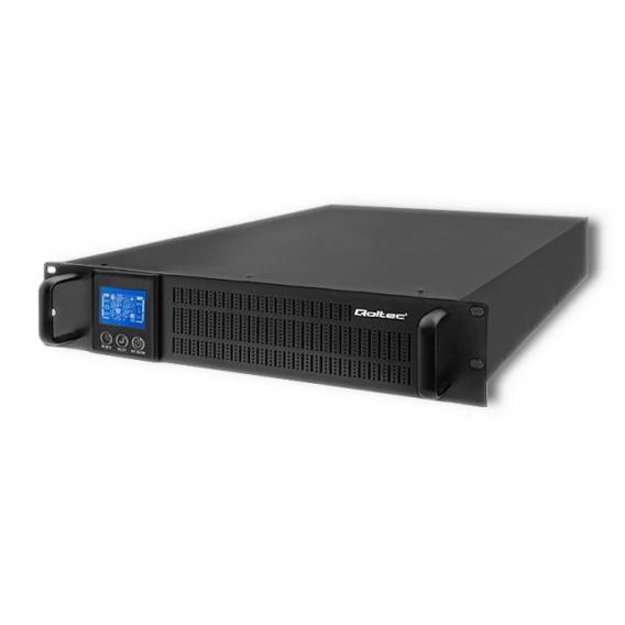 Obrázok pre Qoltec 53946 Nepřerušitelný zdroj napájení UPS RACK | 2KVA | 1600 W | LCD
