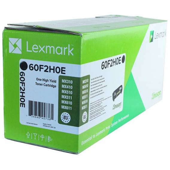 Obrázok pre Lexmark 602H tonerová náplň 1 kusů Originální Černá