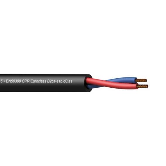 Obrázok pre PROCAB CLS215-B2CA/3 – Loudspeaker cable - 2 x 1.5 mm2 - 16 AWG -  EN50399 CPR Euroclass B2ca-s1b,d0,a1 100 m wooden reel