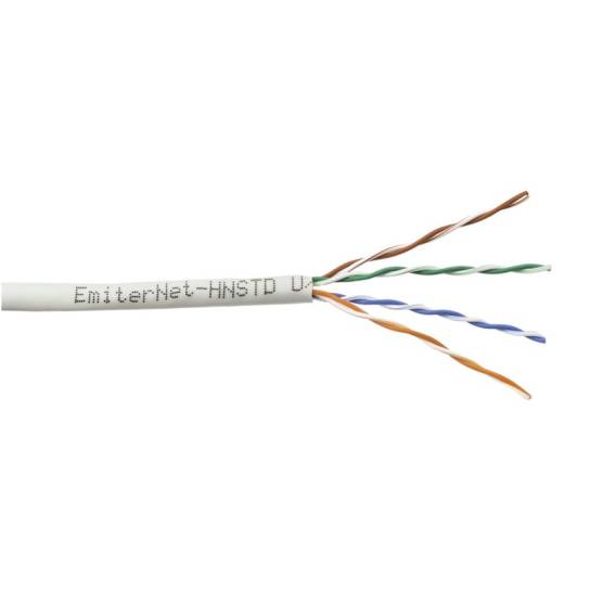 Obrázok pre Kabel Emiter Net UTP (U/UTP) kat.5e 350MHz, drut, standard, szary