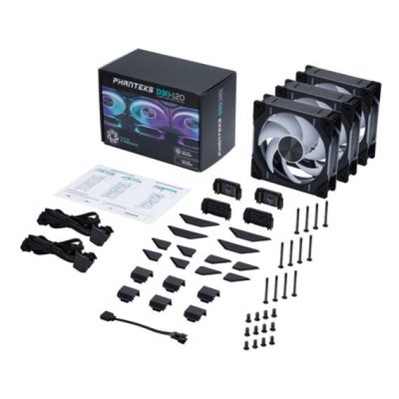 Obrázok pre Phanteks D30 120mm  PWM Fan, DRGB, Bla