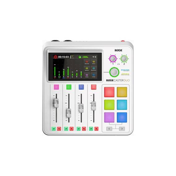 Obrázok pre RØDECaster Duo White Studio pro výrobu podcastů Hudební produkční stanice, bílý