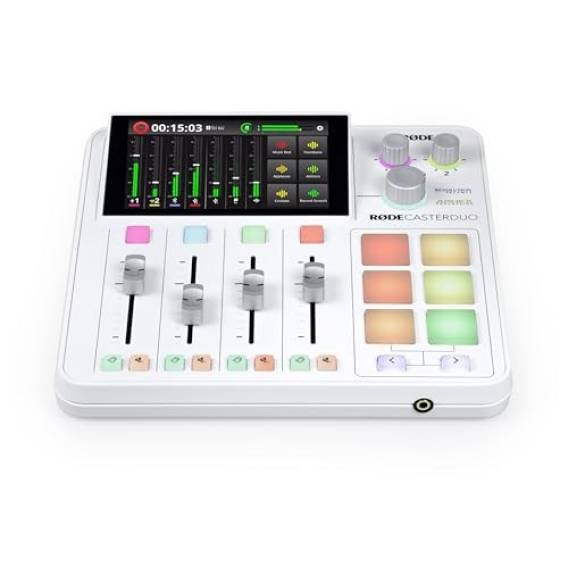 Obrázok pre RØDECaster Duo White Studio pro výrobu podcastů Hudební produkční stanice, bílý