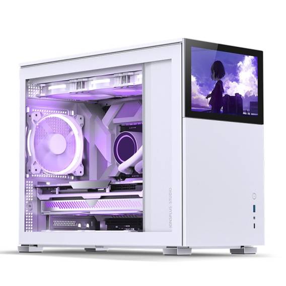 Obrázok pre Jonsbo D31 Screen Micro-ATX Case, Tempered Glass - white