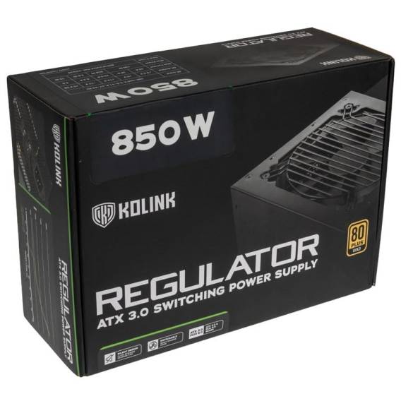 Obrázok pre Kolink Regulator napájecí zdroj 850 W 20+4 pin ATX ATX Černá