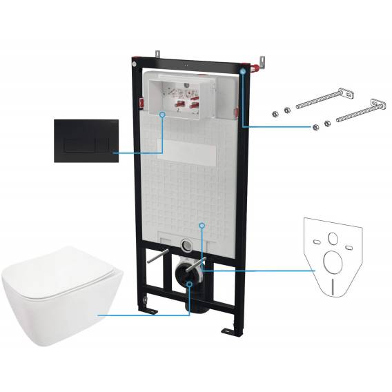 Obrázok pre 6-in-1 concealed WC set