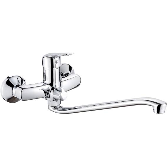 Obrázok pre Wall-mounted washbasin mixer with extended spout - hose connection