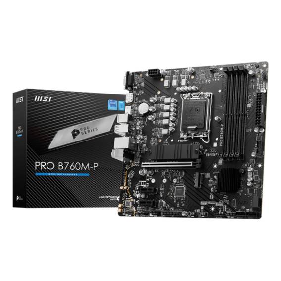 Obrázok pre MSI PRO B760M-P základní deska Intel B760 LGA 1700 Micro ATX