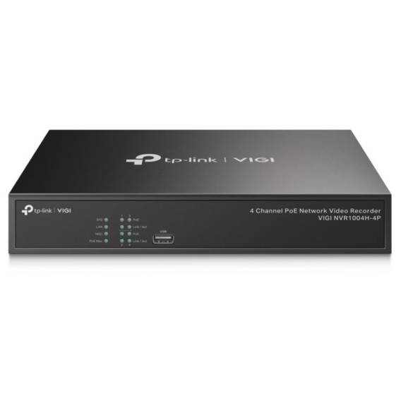 Obrázok pre TP-Link VIGI NVR1004H-4P síťový videorekordér Černá