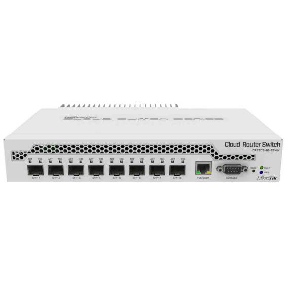 Obrázok pre Mikrotik CRS309-1G-8S+ Řízený Gigabit Ethernet (10/100/1000) Podpora napájení po Ethernetu (PoE) Bílá