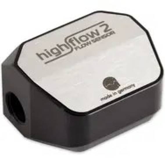 Obrázok pre aqua Computer Durchflusssensor high flow 2, 2x G1/4 - silber/schwarz