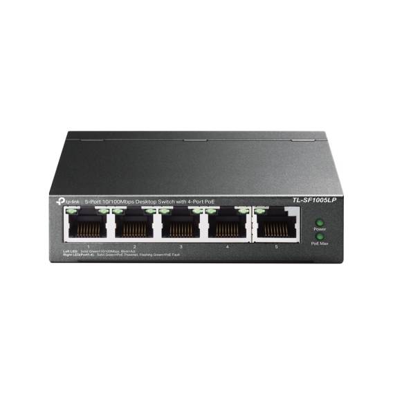 Obrázok pre TP-Link TL-SF1005LP síťový přepínač Nespravované Fast Ethernet (10/100) Podpora napájení po Ethernetu (PoE) Černá