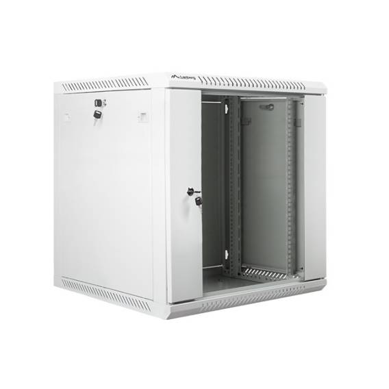 Obrázok pre Lanberg nástěnný rackový rozvaděč 19" 12U 600 × 600 mm šedý (skleněné dveře)