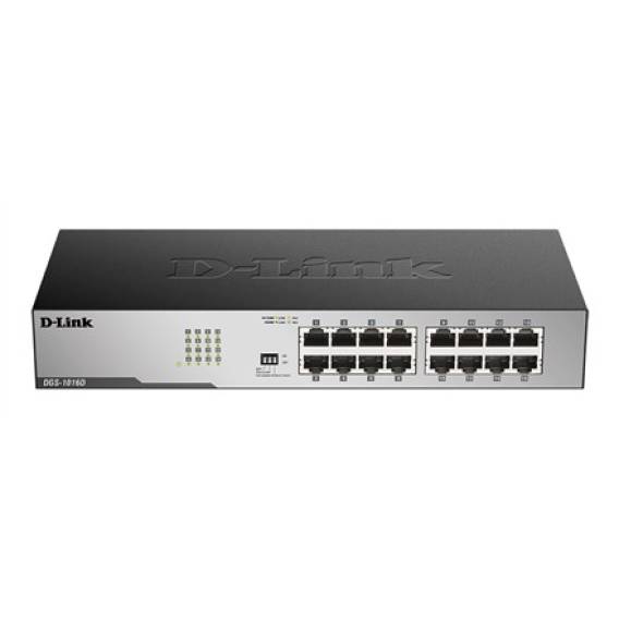 Obrázok pre D-Link DGS-1016D/E síťový přepínač Nespravované Černá, Metalická