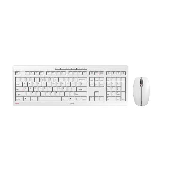 Obrázok pre CHERRY Stream Desktop Recharge klávesnice Obsahuje myš Univerzální RF bezdrátový QWERTY Anglický Šedá