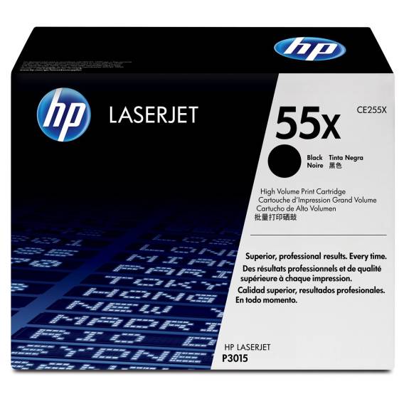 Obrázok pre HP 55X Černá originální tonerová kazeta LaserJet s vysokou výtěžností