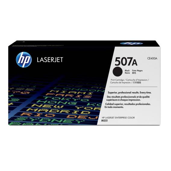 Obrázok pre HP 507A Černá originální tonerová kazeta LaserJet