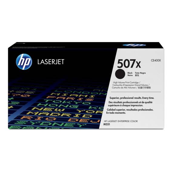 Obrázok pre HP 507X Černá originální tonerová kazeta LaserJet s vysokou výtěžností