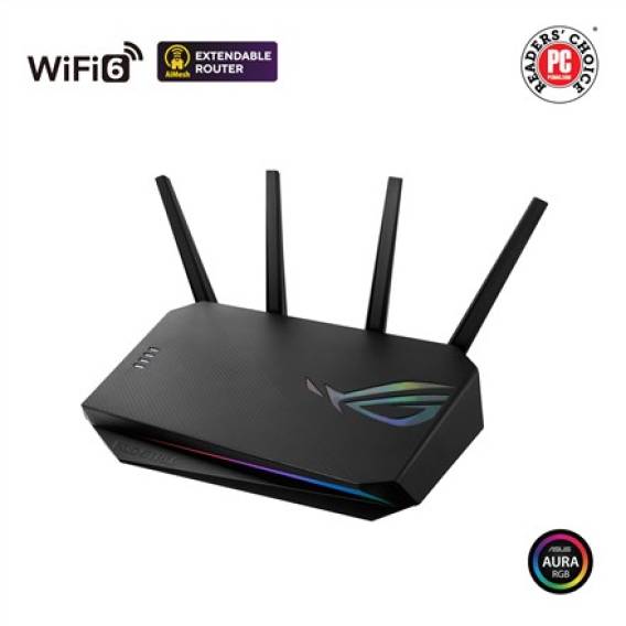 Obrázok pre ASUS ROG STRIX GS-AX5400 bezdrátový router Gigabit Ethernet Dvoupásmový (2,4 GHz / 5 GHz) Černá