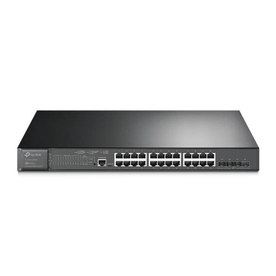 Obrázok pre TP-Link Omada SG3428XMP síťový přepínač Řízený L2+ Gigabit Ethernet (10/100/1000) Podpora napájení po Ethernetu (PoE) 1U Černá