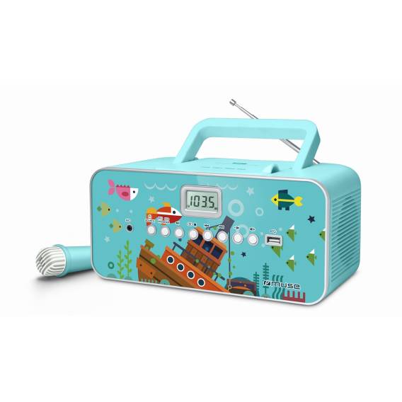 Obrázok pre Muse M-29KB přenosný stereofonní systém Digitální 1 W FM, MW, PLL Vícebarevný MP3 přehrávač