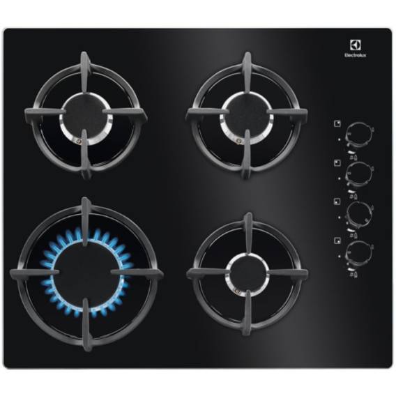 Obrázok pre Electrolux EGG6407K Černá Vestavěné 59 cm Plynový 4 zóna/zón