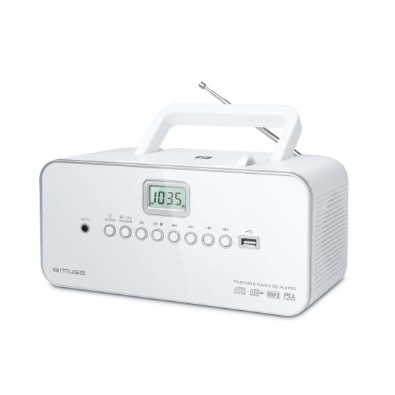 Obrázok pre Muse M-28RDW přenosný stereofonní systém Digitální 3 W FM, MW Bílá MP3 přehrávač
