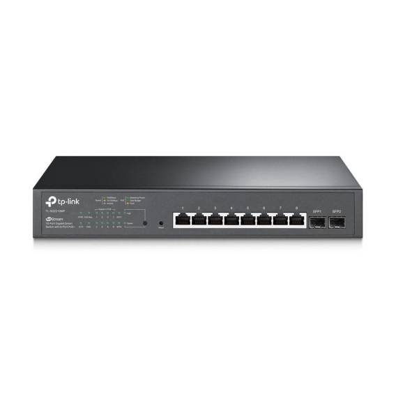Obrázok pre TP-Link Omada TL-SG2210MP Řízený L2/L2+ Gigabit Ethernet (10/100/1000) Podpora napájení po Ethernetu (PoE) 1U Černá