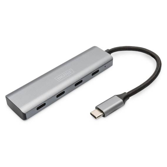 Obrázok pre Digitus DA-70246 rozbočovač rozhraní USB 3.2 Gen 1 (3.1 Gen 1) Type-C 5000 Mbit/s Šedá
